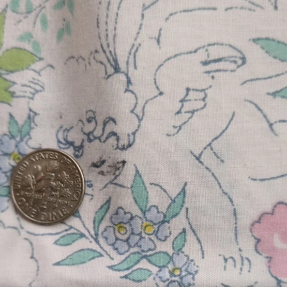 2 RARE Vintage Martex King Pillowcases - Blue Cherub Angels Pink Floral USA Made